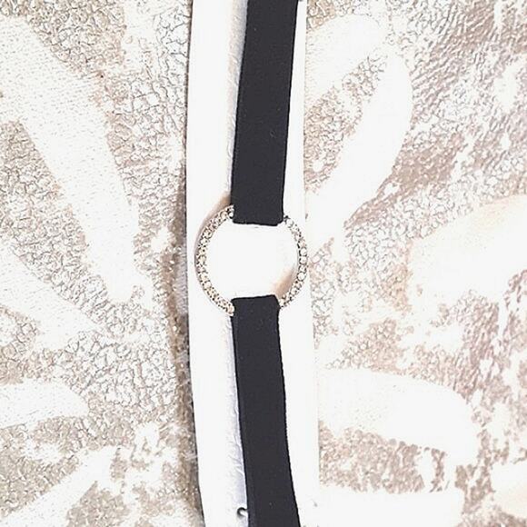 Infinity Diamond Choker BLACK VELVET Necklace Simulated Diamonds Pendent Realist - Picture 7 of 15